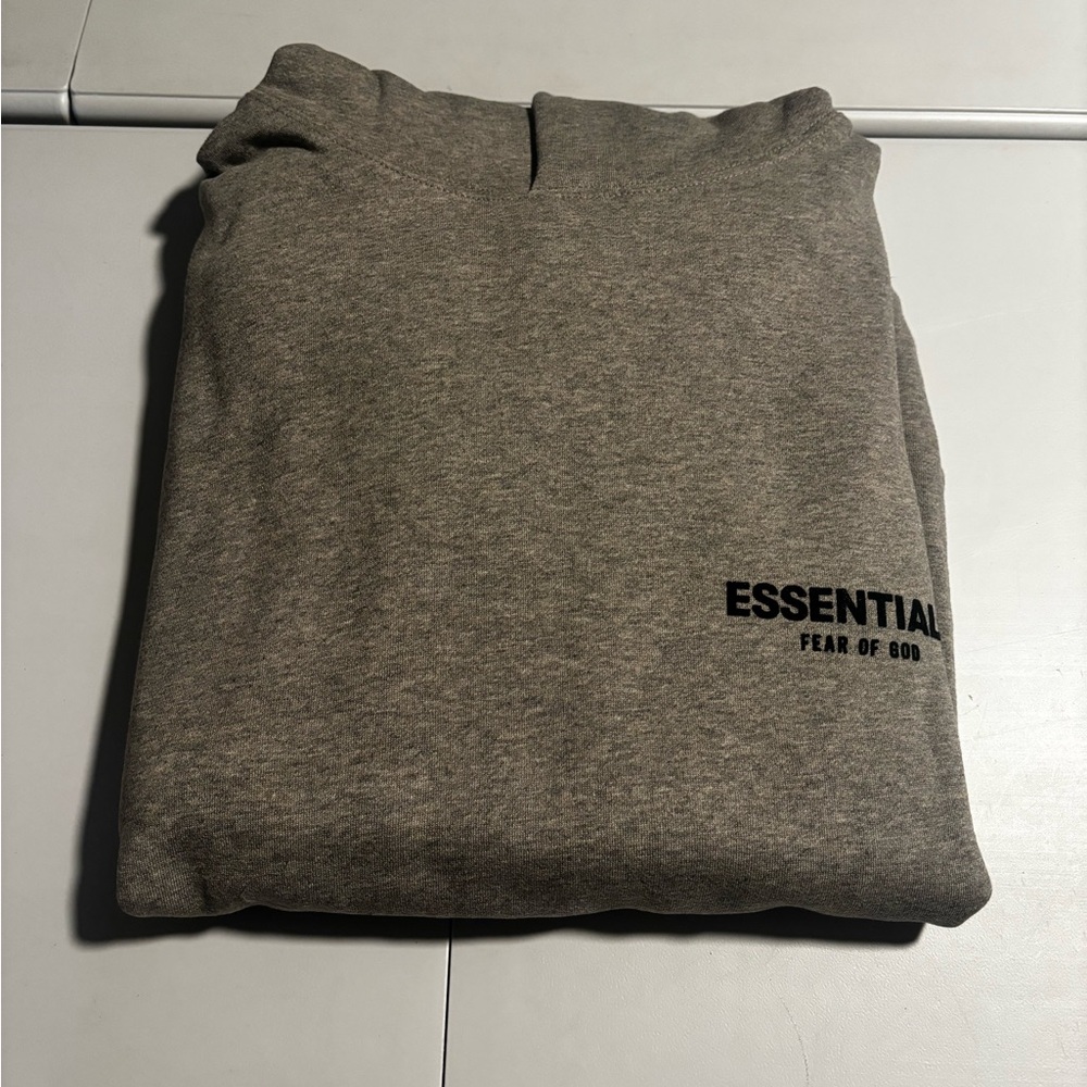 Essential S men’s hoodie color “Dark oatmeal” 
Never worn with tags